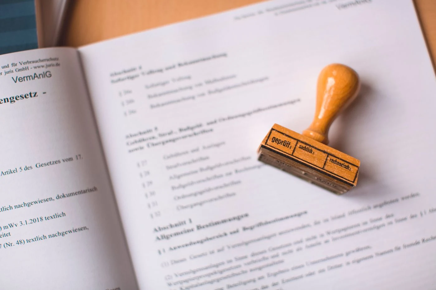 Notary stamp and official paperwork
